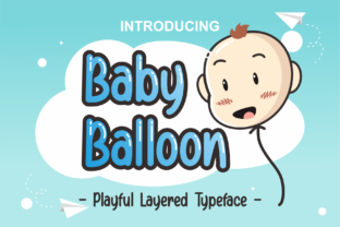 Baby Balloon Font for Business