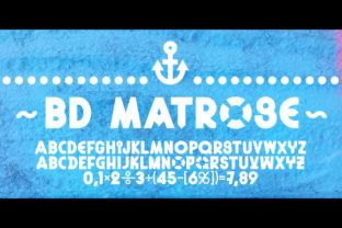 BD Matrose: A Bold Display Font for Designers