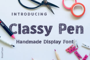 Classy Pen: A Display Font Built for Editorial Impact and School-Themed Design