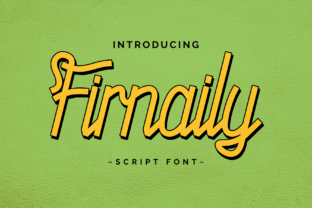 Firnaily: Retro-Themed Display Font