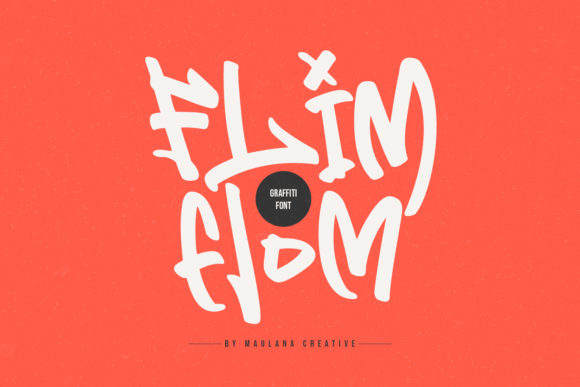 Flim Flom Font: Graffiti Charm for Handmade Products