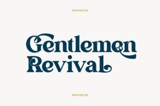 Gentlemen Revival: A Sophisticated Display Font
