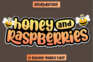 Honey and Raspberries: A Playful Display Font for Editorial Design
