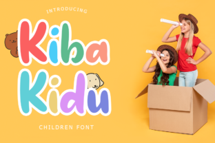 Kiba-Kidu Font: A Playful Typeface for Crafters and Product Makers