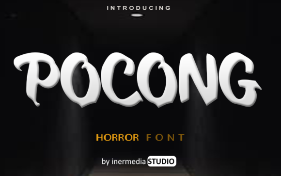 Pocong: A Scary Display Font