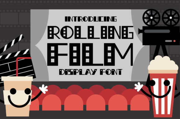 Rolling Film Font for Bold Branding