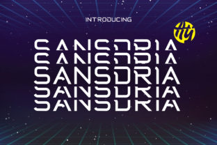 Sandria: A Futuristic Display Font for Campaign Builders Who Need Impact