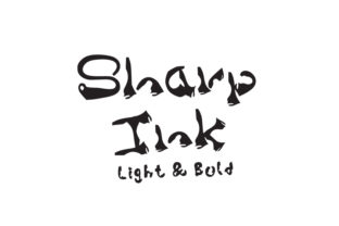 Sharp Ink: A Handwritten Font for Elegant Design