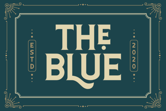 The Blue Typeface Brings Vintage Mood to Editorial Design